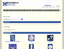 Tablet Screenshot of catalog.micromold.com